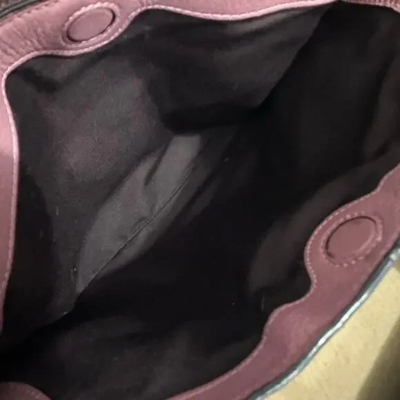 COACH Remi Navy Brown Signature Satchel Saddle Crossbody Bag MRSP $398 - Picture 14 of 15